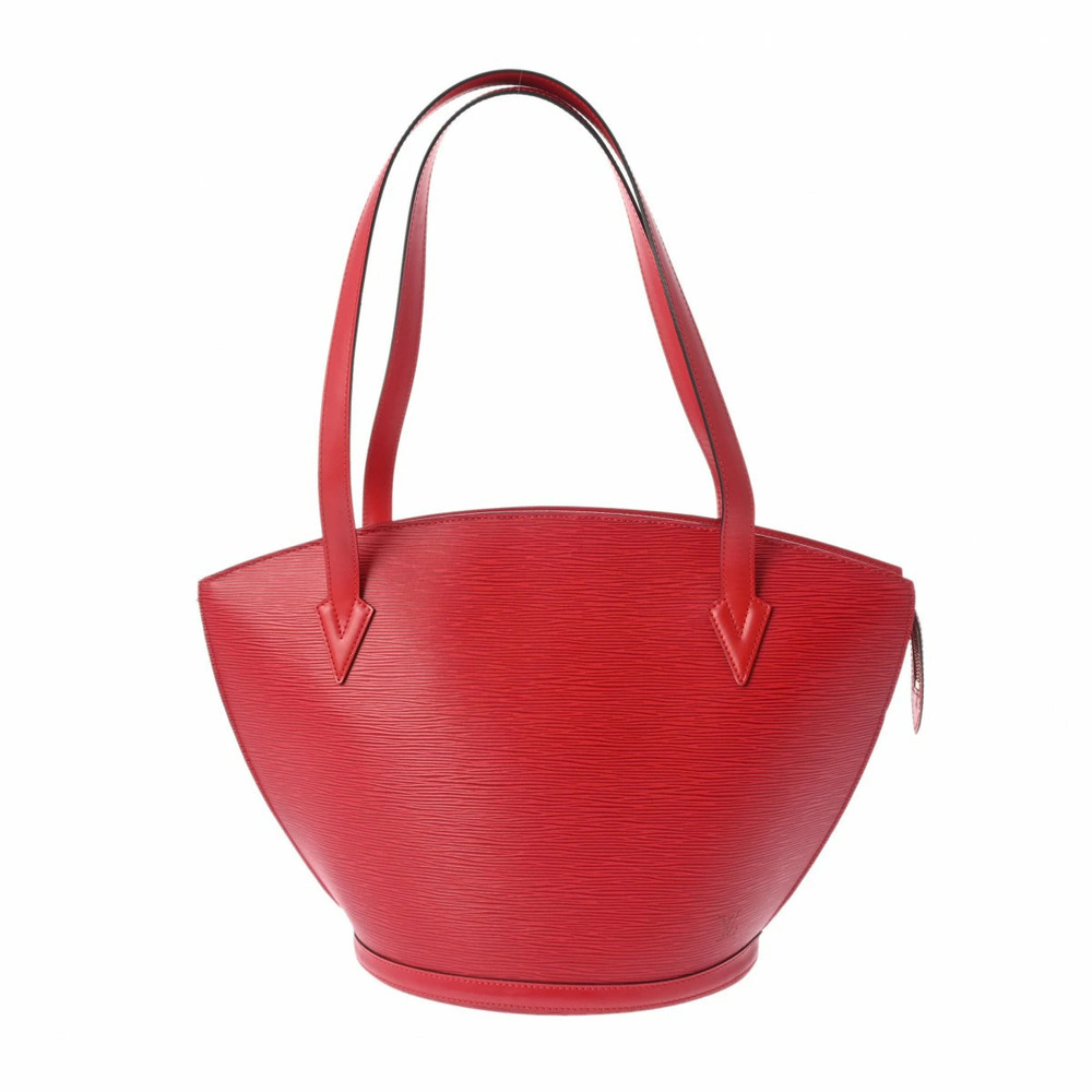 LOUIS VUITTON Epi Saint Jacques Shopping Red Leather Shoulder Bag